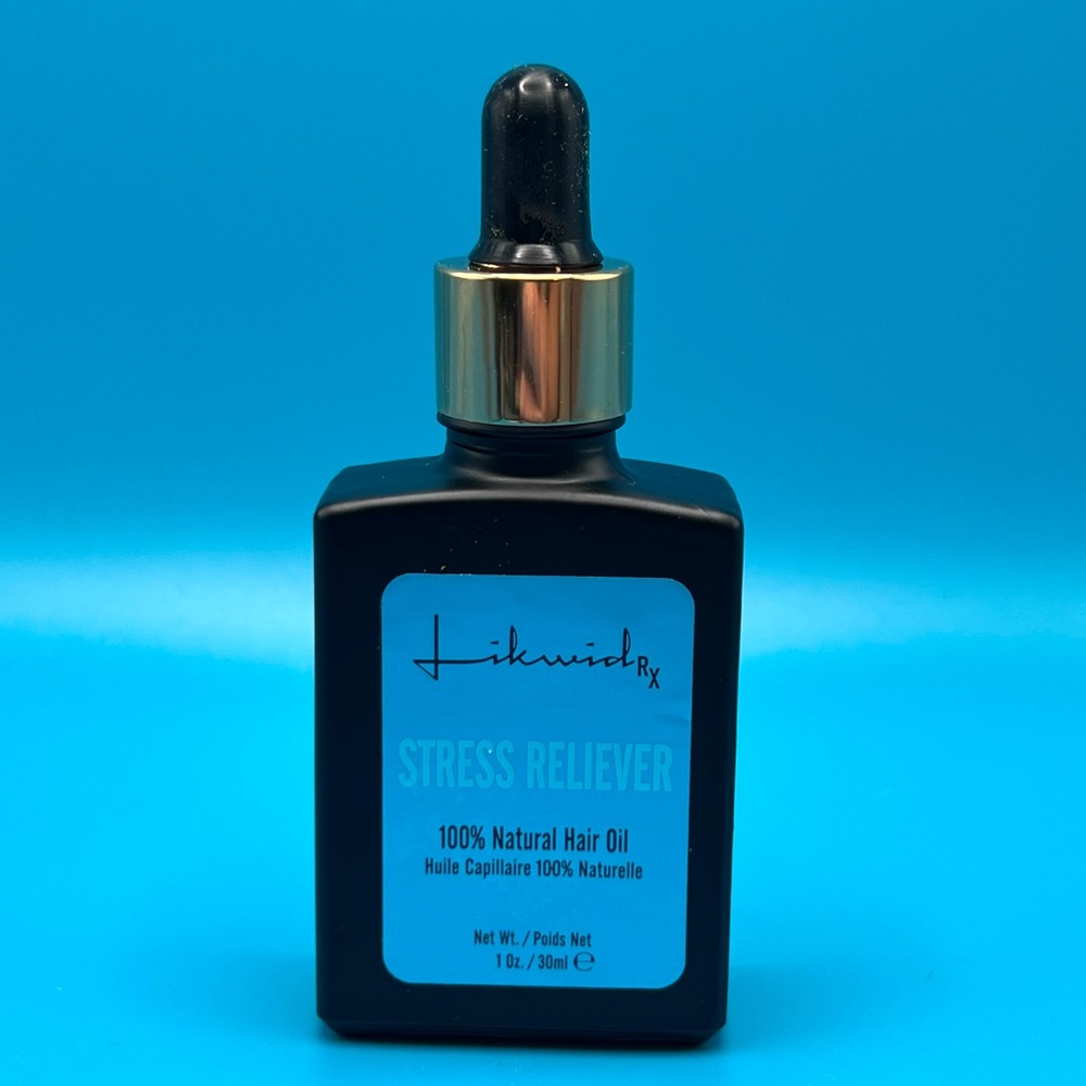 Likwid R X stress reliever 100% natural hair oil 1oz NEW